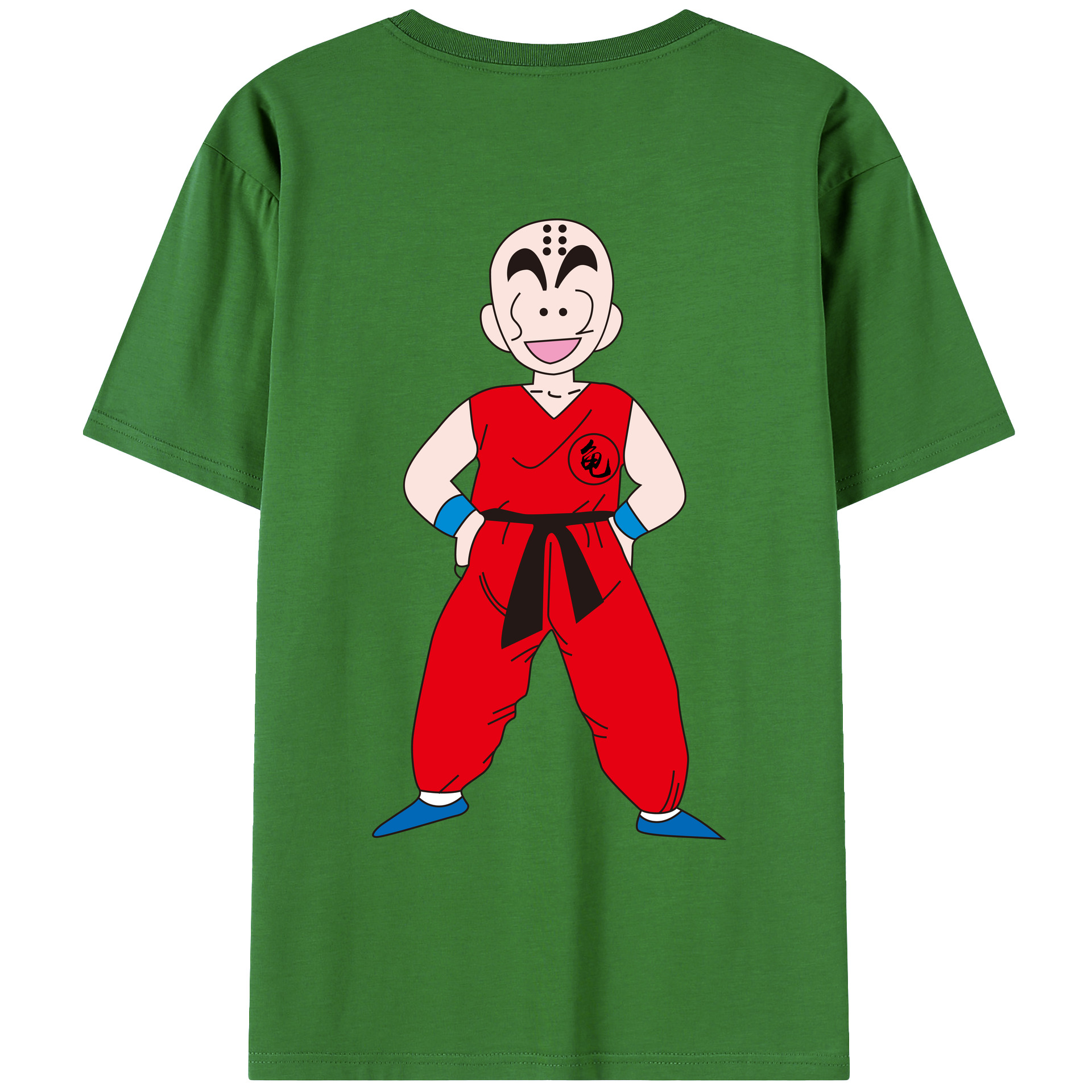 （画像用） ドラゴンボール クリリン DRAGON BALL krillin レディース半袖Tシャツ(バックプリント)